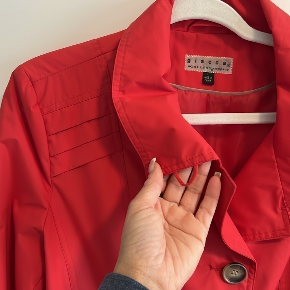 Giacca - Short raincoat - orange/reddish color - size large - Picture 10 of 13